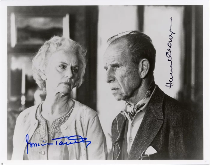 Hume Cronyn & Jessica Tandy autograph