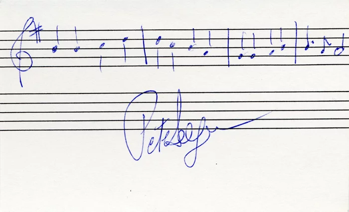 Pete Seeger autograph