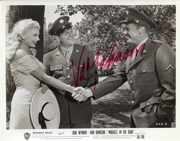 Van Johnson autograph