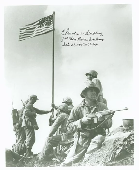 Charles W. Lindberg autograph