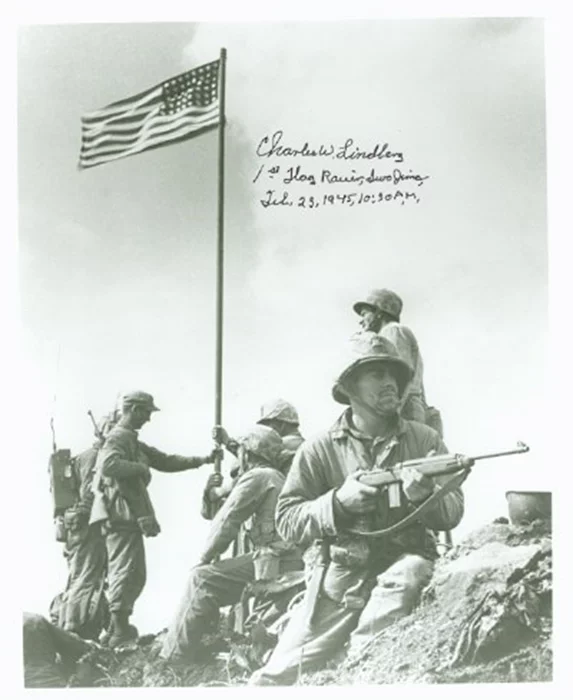 Charles W. Lindberg autograph
