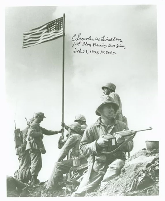 Charles W. Lindberg autograph
