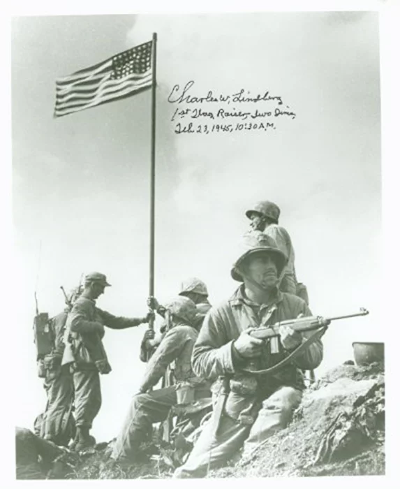 Charles W. Lindberg autograph