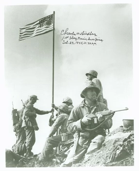 Charles W. Lindberg autograph