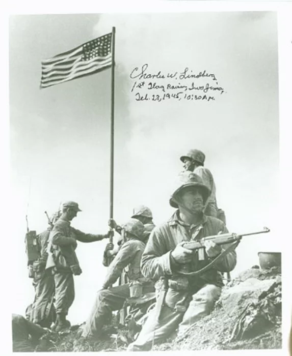 Charles W. Lindberg autograph