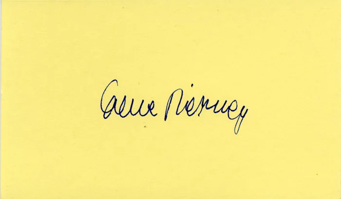 Gene Tierney autograph