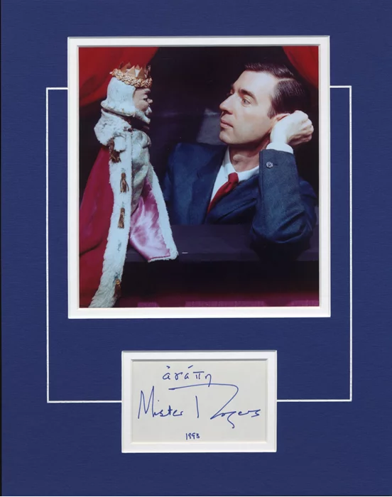 Mister Rogers autograph