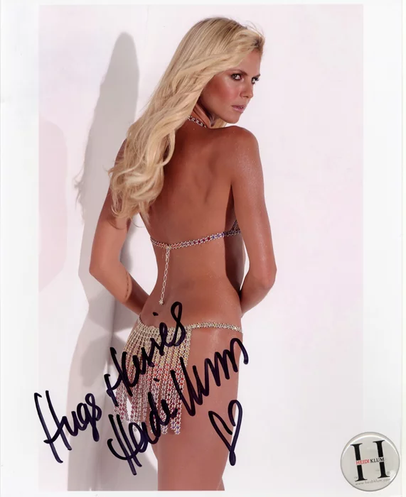 Heidi Klum autograph