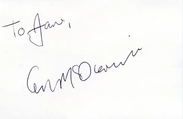 Ian McDiarmid autograph