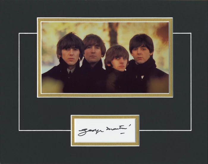 George Martin autograph
