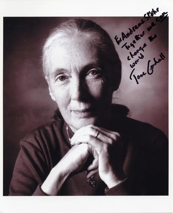 Jane Goodall autograph