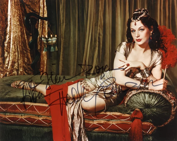 Hedy LaMarr autograph