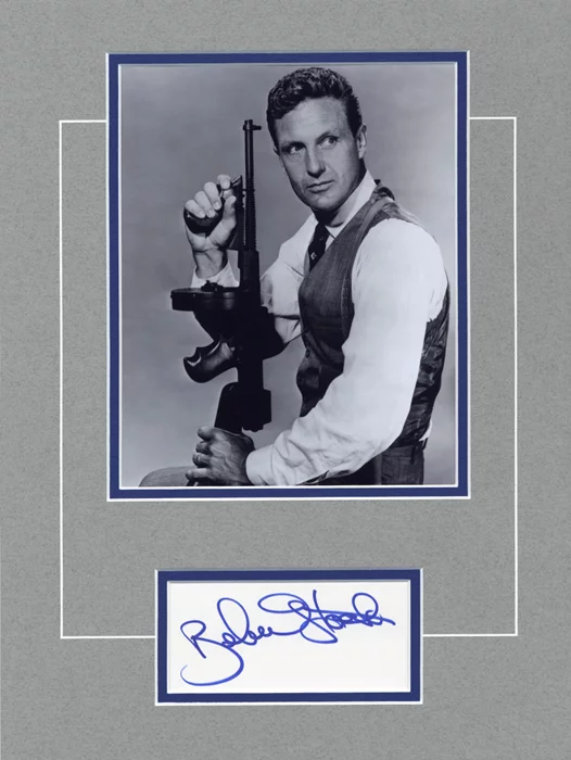 Robert Stack autograph
