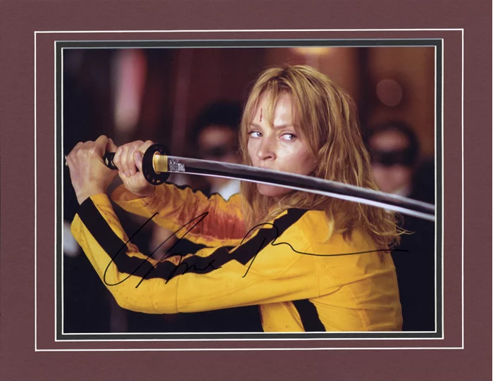 Uma Thurman autograph