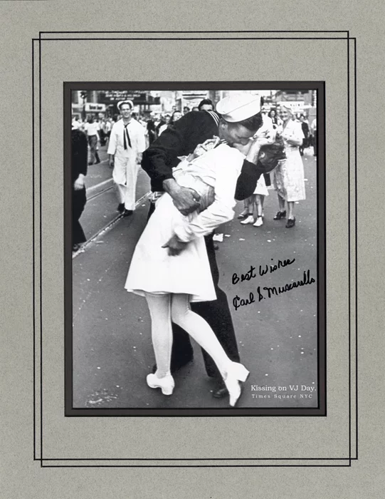 V-J Day Nurse and Sailor autograph