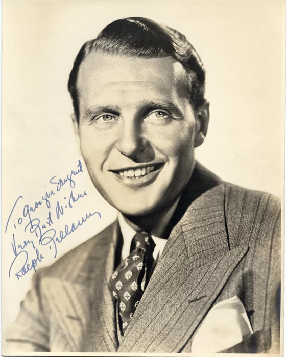 Ralph Bellamy autograph