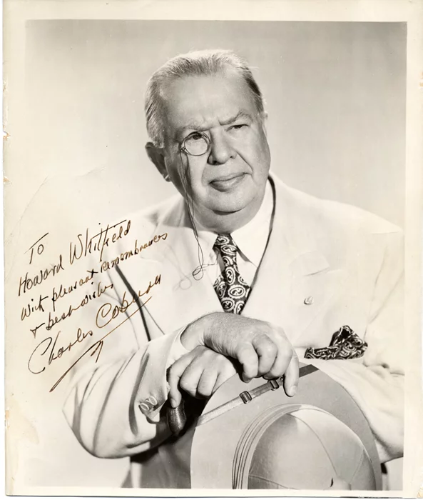 Charles Coburn autograph