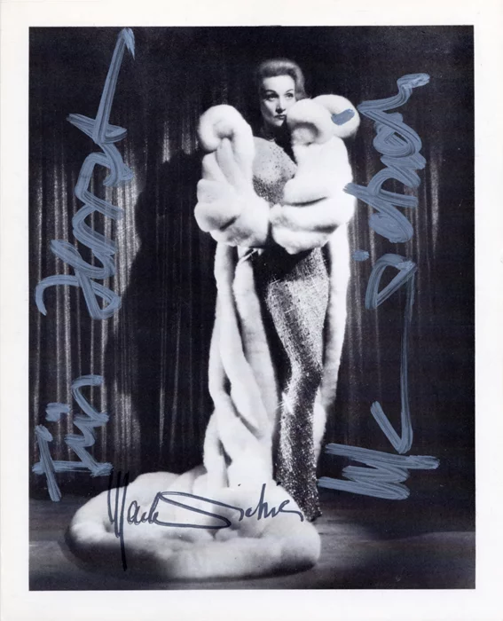Marlene Dietrich autograph