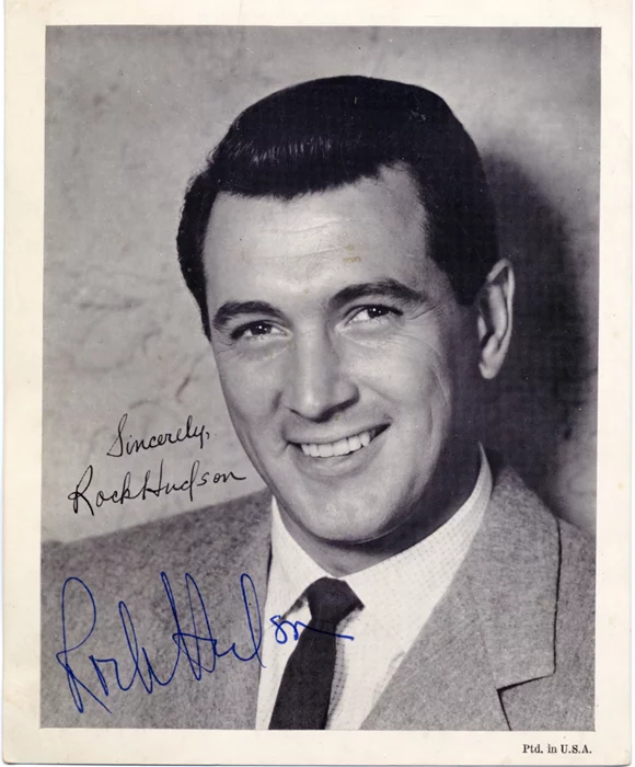 Rock Hudson autograph