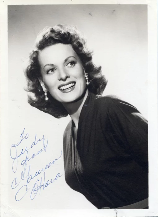 Maureen O'Hara autograph