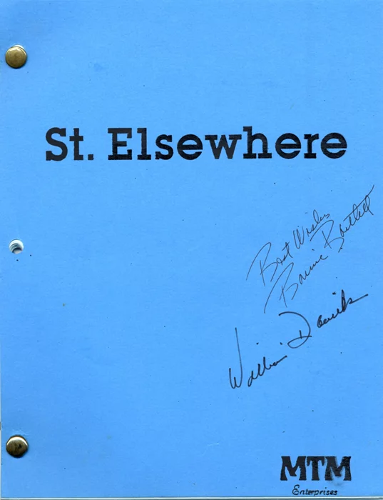 St. Elsewhere Script autograph