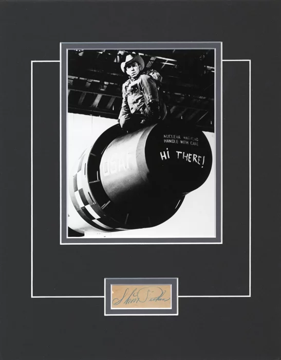Slim Pickens autograph