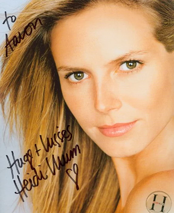 Heidi Klum autograph