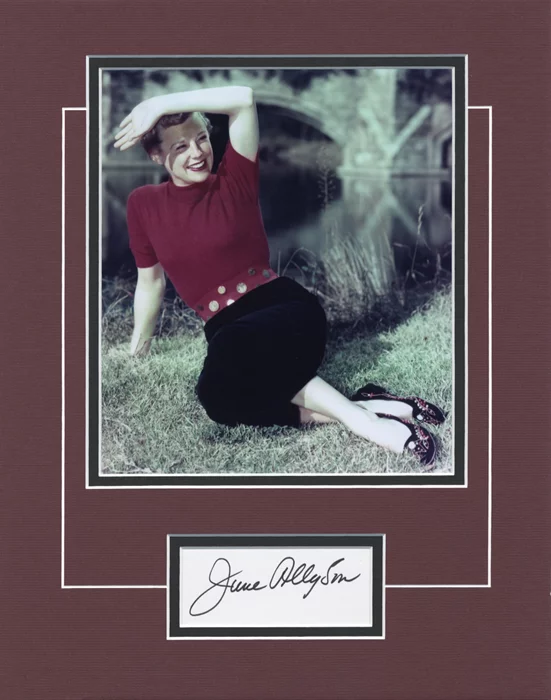 June Allyson autograph