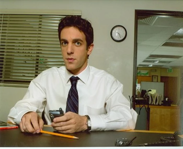 B.J. Novak autograph