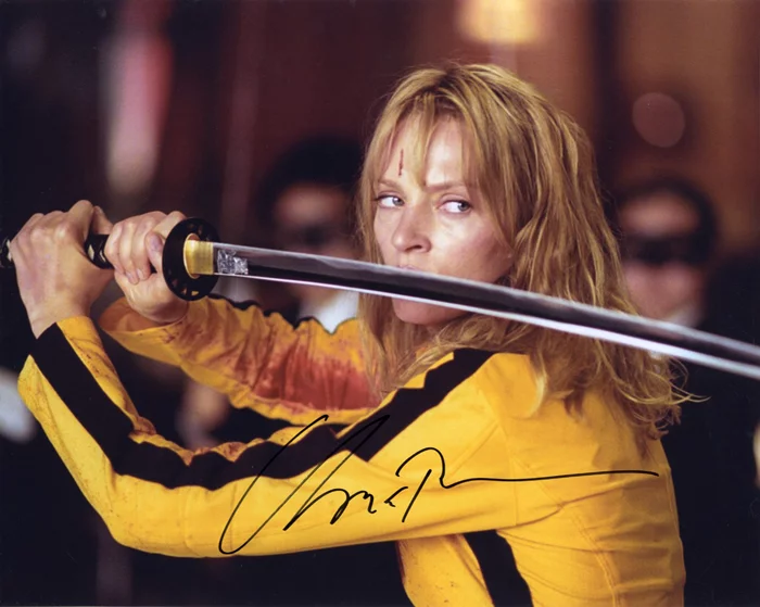 Uma Thurman autograph