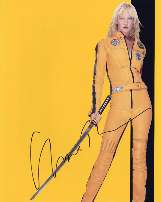 Uma Thurman autograph