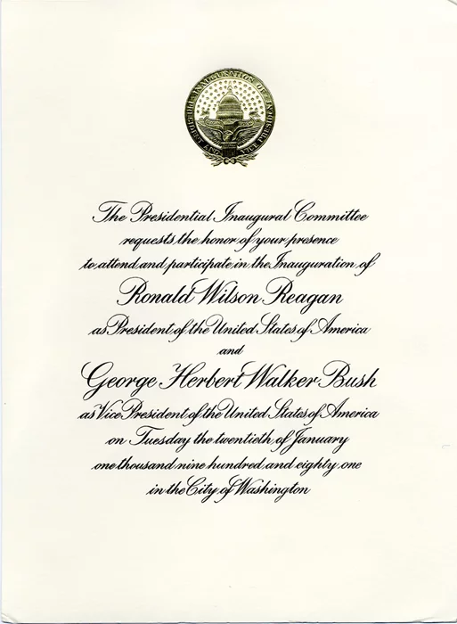Ronald Reagan autograph