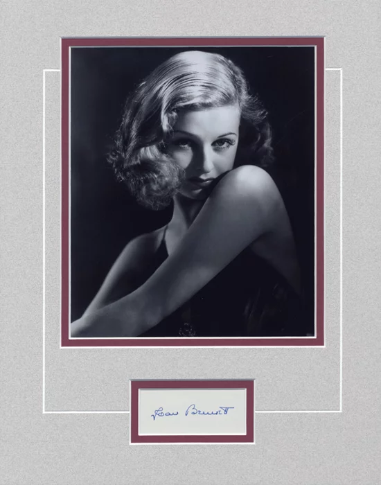 Joan Bennett autograph