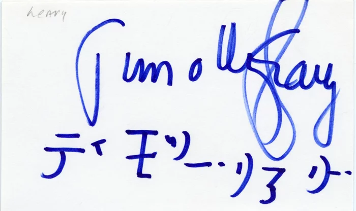 Timothy Leary autograph