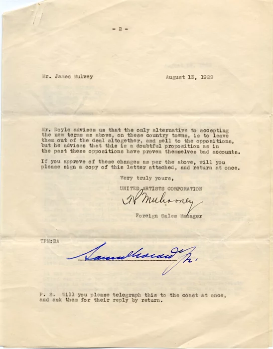 Samuel Goldwyn autograph