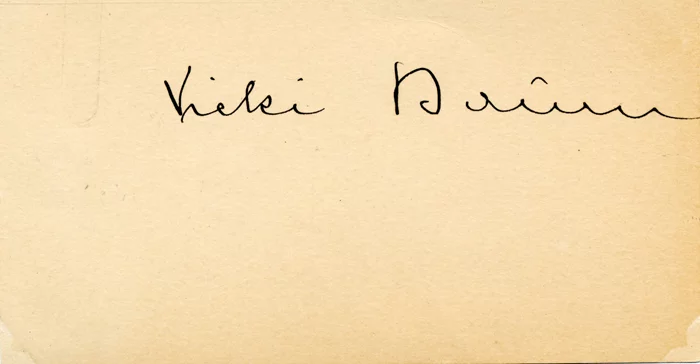 Vicki Baum autograph