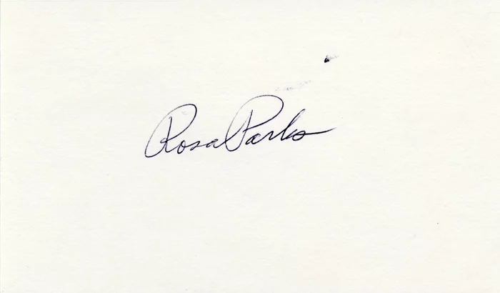 Rosa Parks autograph