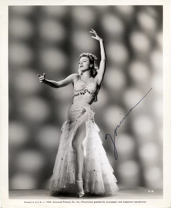 Vera Zorina autograph