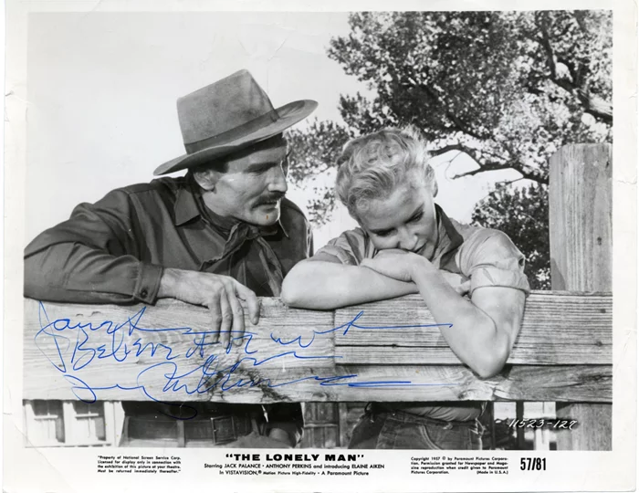 Jack Palance autograph