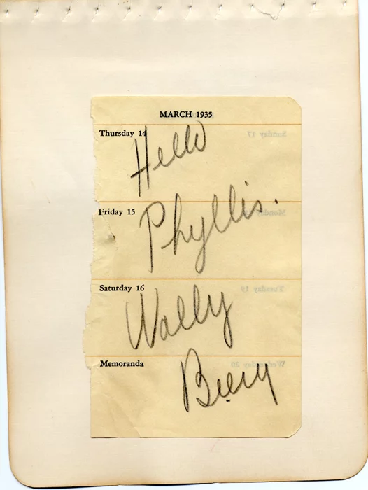 Wallace Beery autograph
