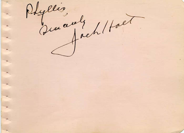 Jack Holt autograph