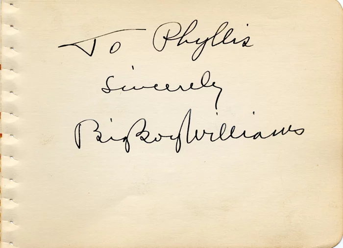 Big Boy Williams autograph