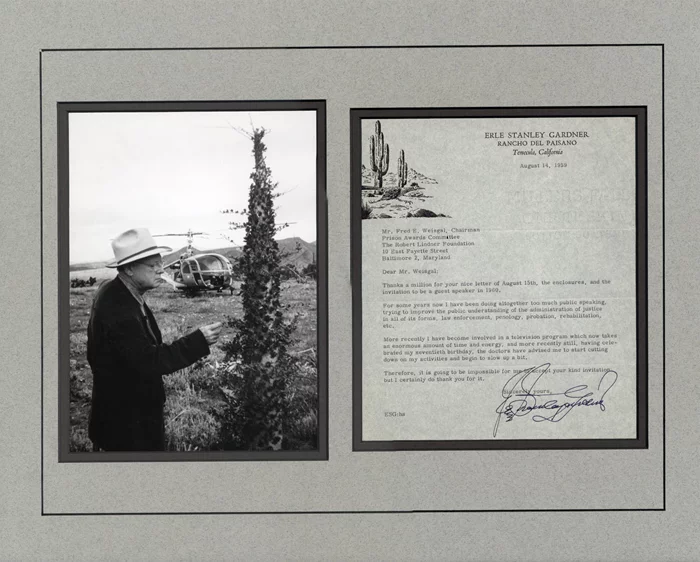 Erle Stanley Gardner autograph