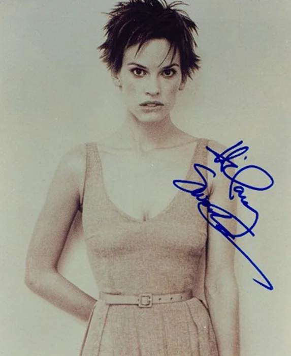 Hilary Swank autograph