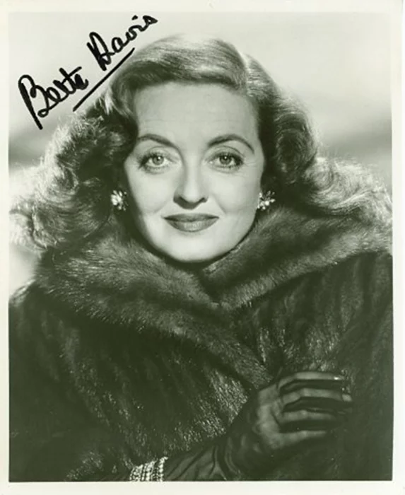 Bette Davis autograph