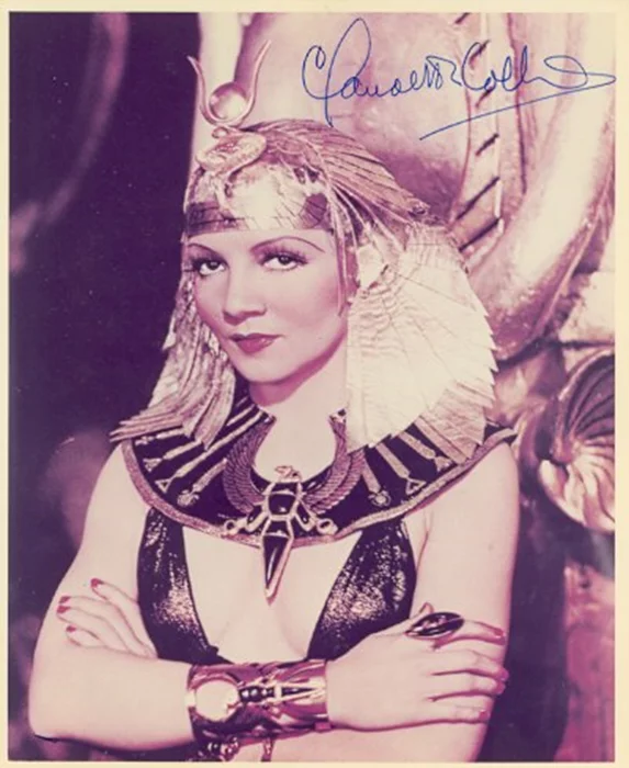 Claudette Colbert autograph