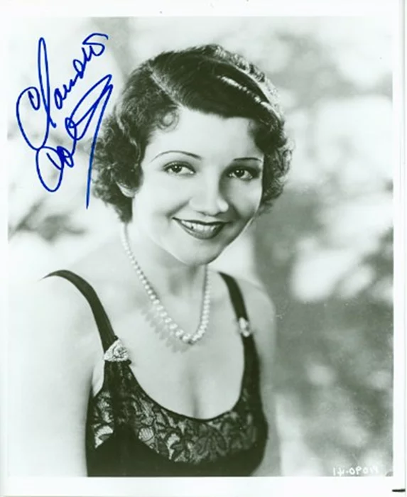 Claudette Colbert autograph