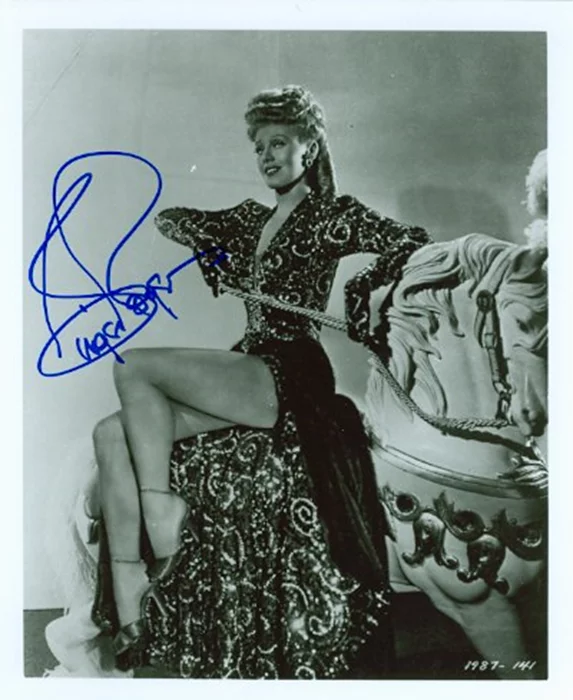 Ginger Rogers autograph