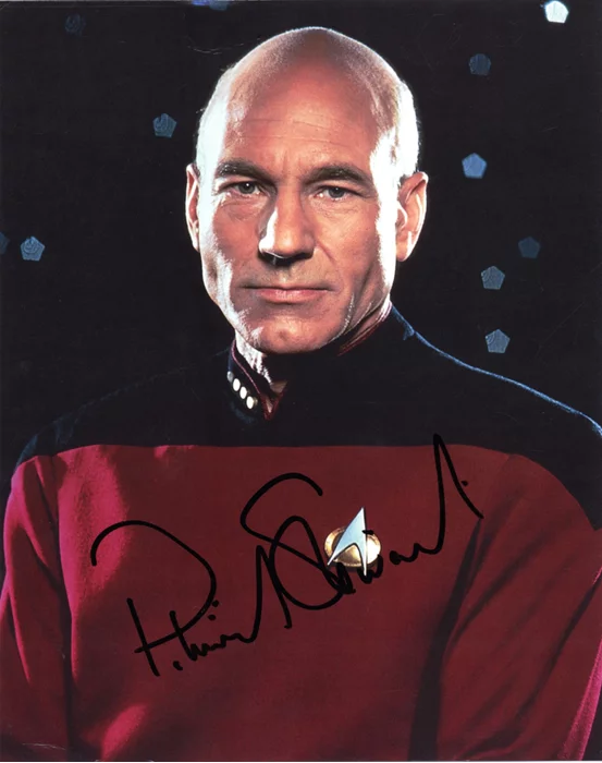 Patrick Stewart autograph