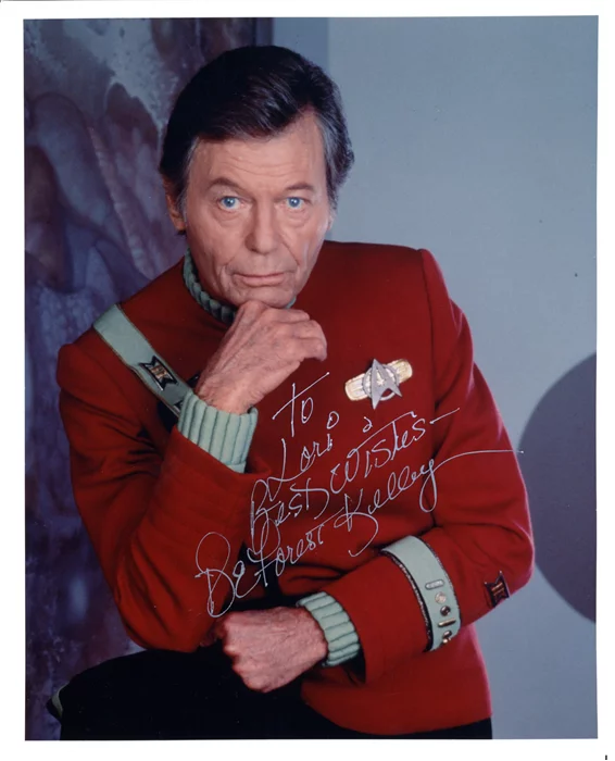 Deforest Kelley autograph